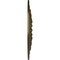 Ekena Millwork Warsaw Ceiling Medallion (Fits Canopies up to 3 1/2"), Hnd-Painted Brass, 18"OD x 3 1/2"ID x 1 3/8"P CM18WABRS - alternate 3